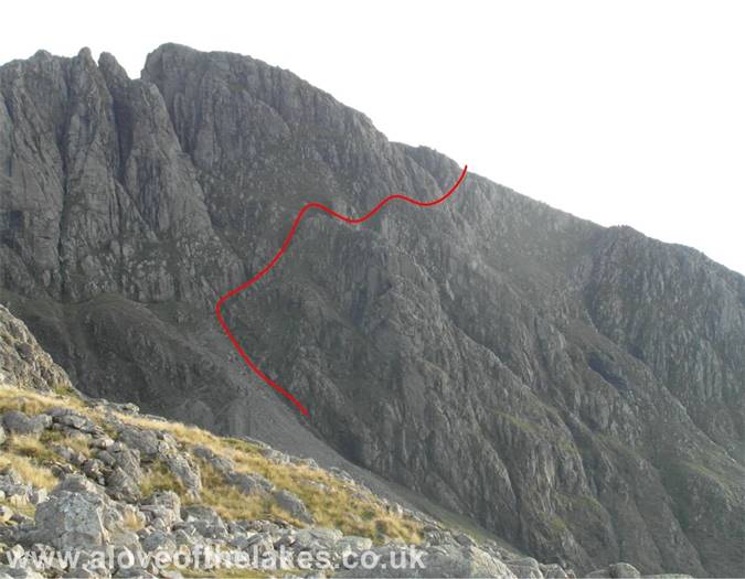 The Lords Rake path on Scafell