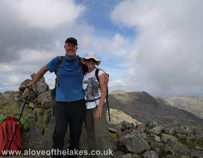 On the summit of Scafell