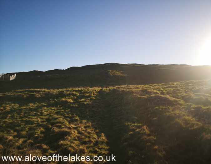 The track follows the line of an old wall