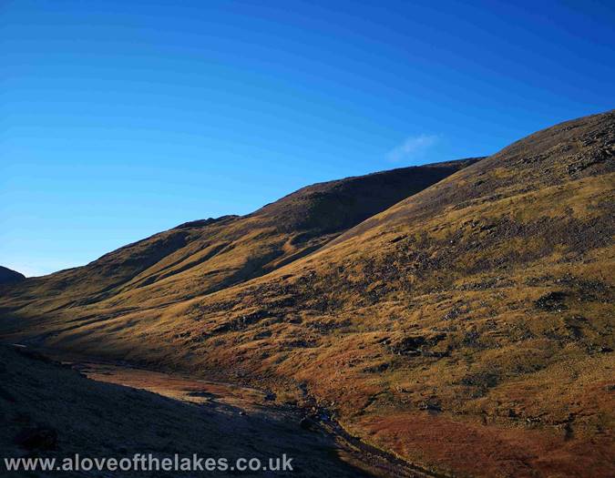 Following Sty Head Gill