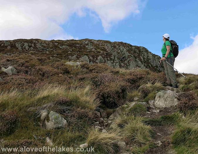 Looking back to the descent