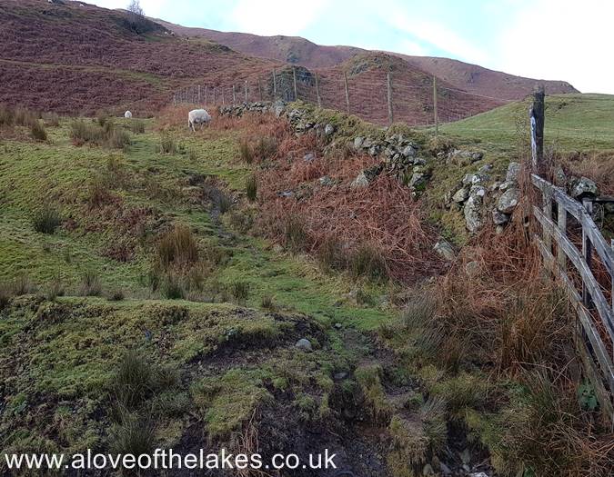 The track veers right