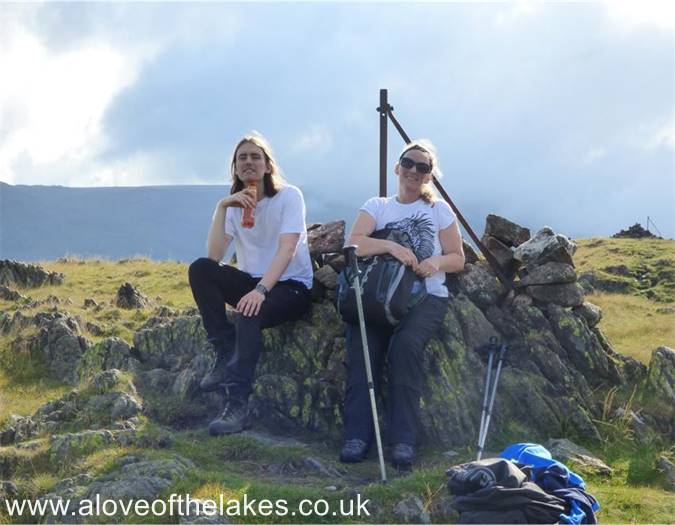 On the summit of Steel Fell