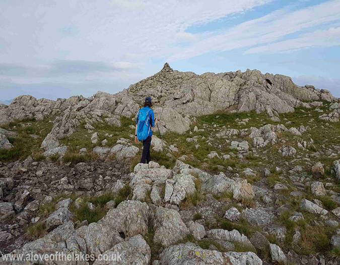 Approaching Wetherlam summit