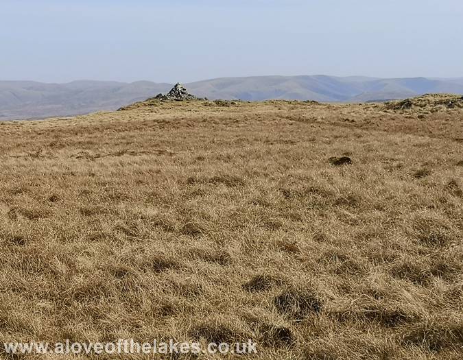The summit cairn on Tarn Crag