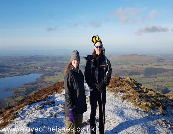 On the summit of Ullock Pike