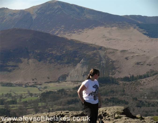 Sue taking in the views