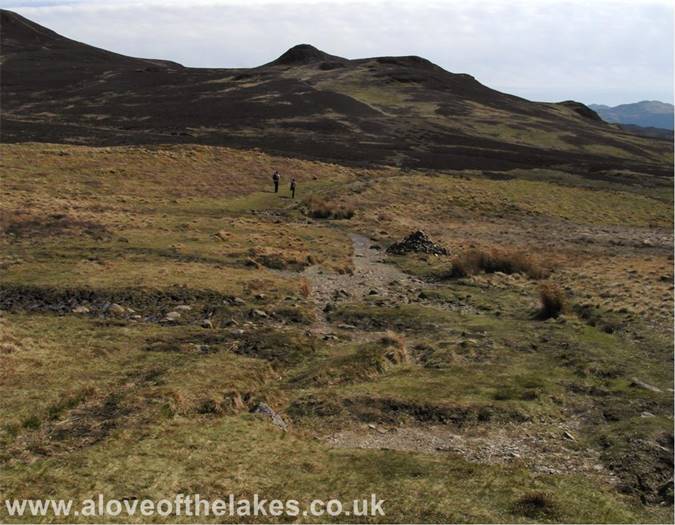Following the track to Bleaberry Fell
