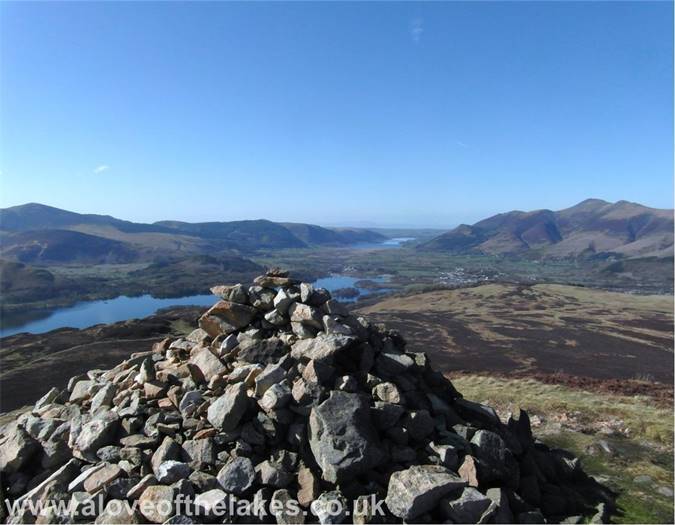 The first marker cairn