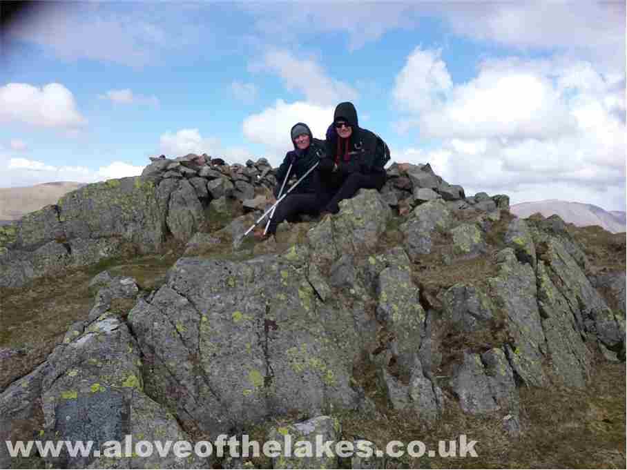 On the summit of Whin Rigg