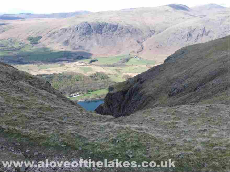 The steep drop
